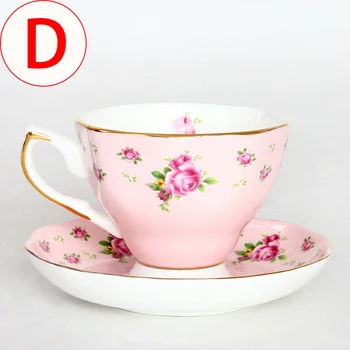

Coffee cup set European bone china English style afternoon tea set coffee cup saucer