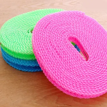 

/5m Adjustable Nylon Rope Durable Anti Slip Drying Clothes Hangers Rope Windproof Outdoor Clothesline Washing Line