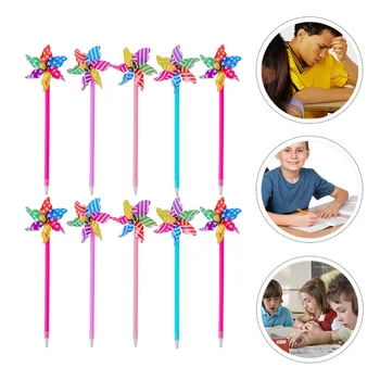 

10pcs Crafted Practical Cartoon Ballpoint Pen School Supplies Student Stationery Windmill Ballpoint Pen Sign Pen