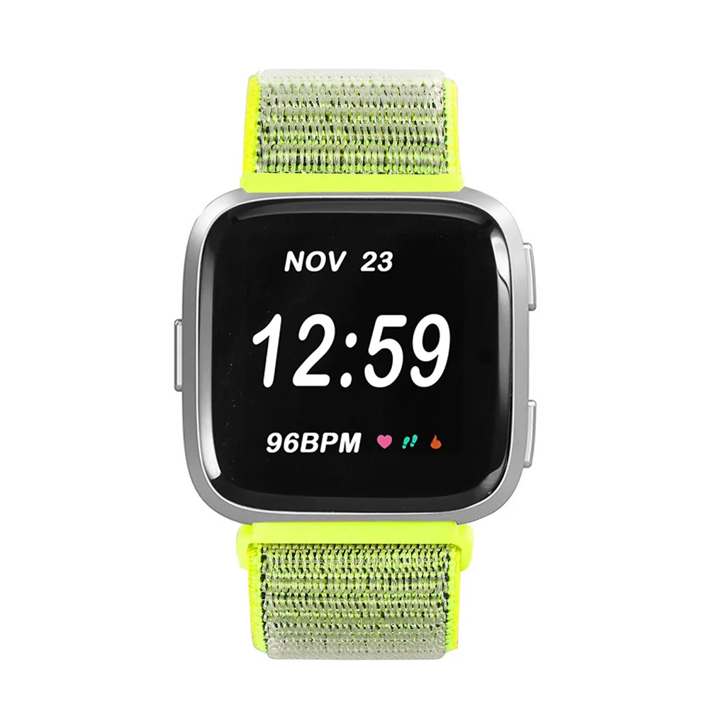 Нейлоновые ленты для Fitbit Versa ремешок на запястье 23 см воздухопроницаемая мягкая петля спортивные наручные браслеты для Versa Смарт-часы