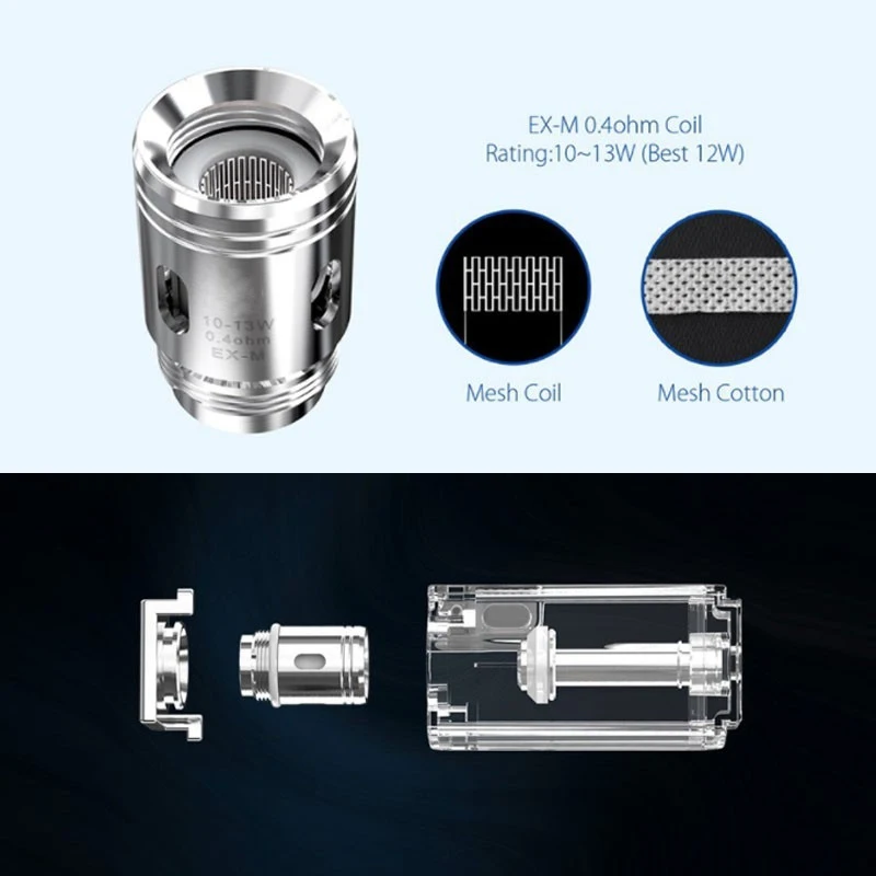 Vmiss 5 шт./кор. превышает рукоятка катушки OCC EX M 0.4ohm 1.2ohm MTL металлическая сетка для м