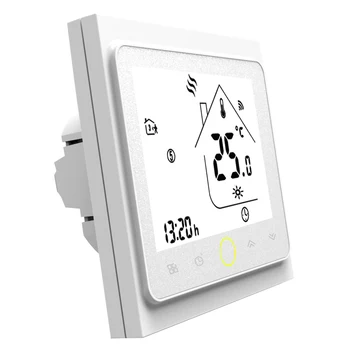 

WiFi Smart Control Thermostat Underfloor Heating Temperature Controller LCD Touch Screen Backlight Works with Alexa Google Home