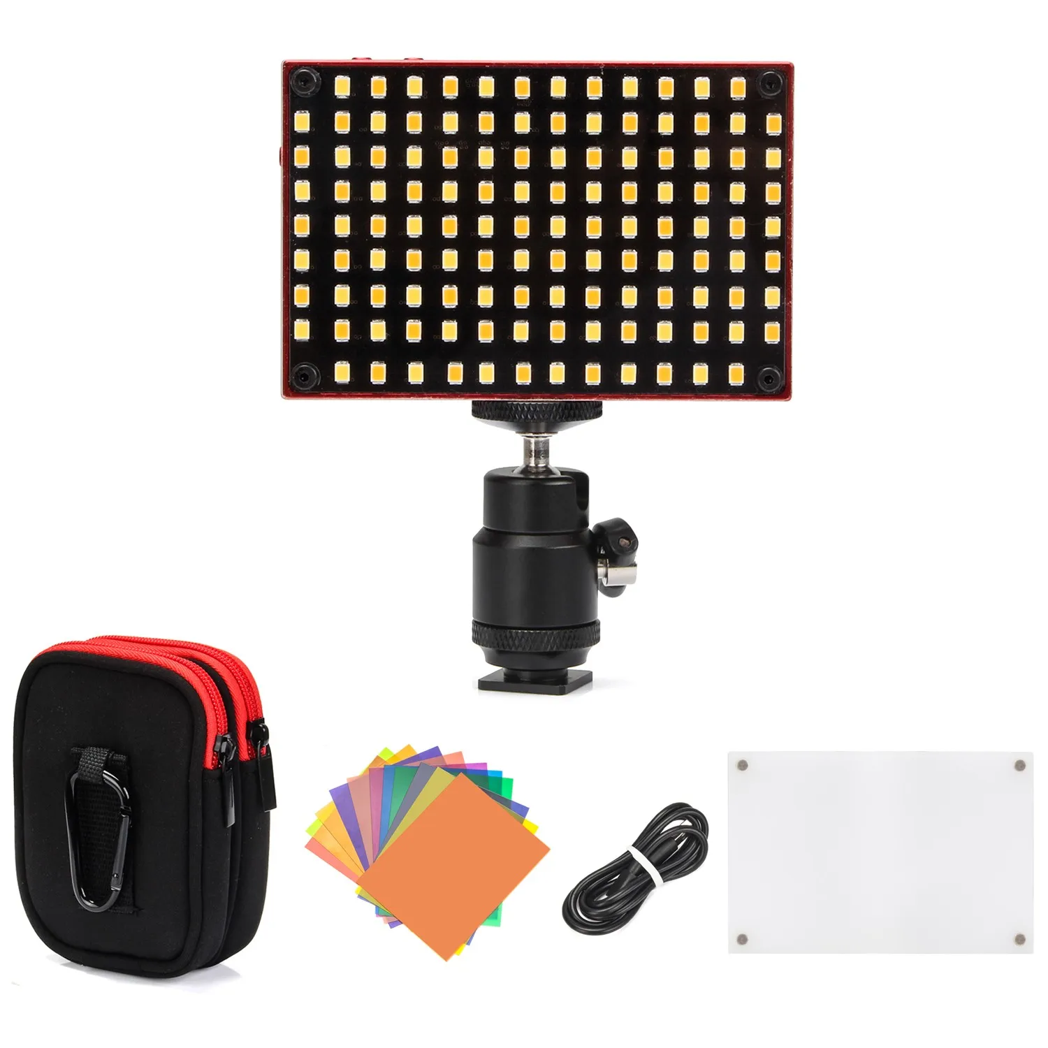  SOKANI X21 Pro LED Video Light 3200-6500K 122 LED Bulbs OLED Screen Build-in 3000mAh Battery For DS - 4000035352383