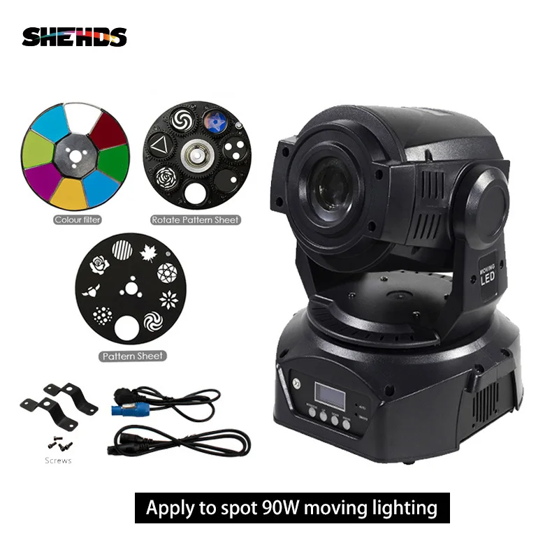  Spot Lyre 90W Gobo Rot LED Lyre Moving Head Light Spot 6 Prism Rot Light For Stage Theater Disco Ni - 32907395026