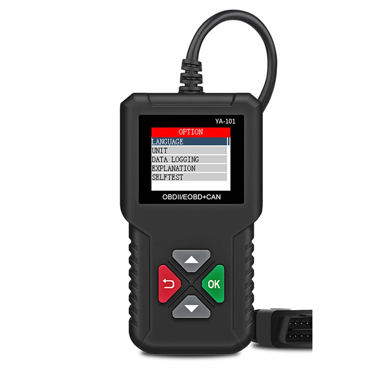 YA101 OBD Автомобильный диагностический сканер, автоматический диагностический инструмент, тестирование батареи, коды ошибок, чтение, чистый OBD Автомобильный сканер