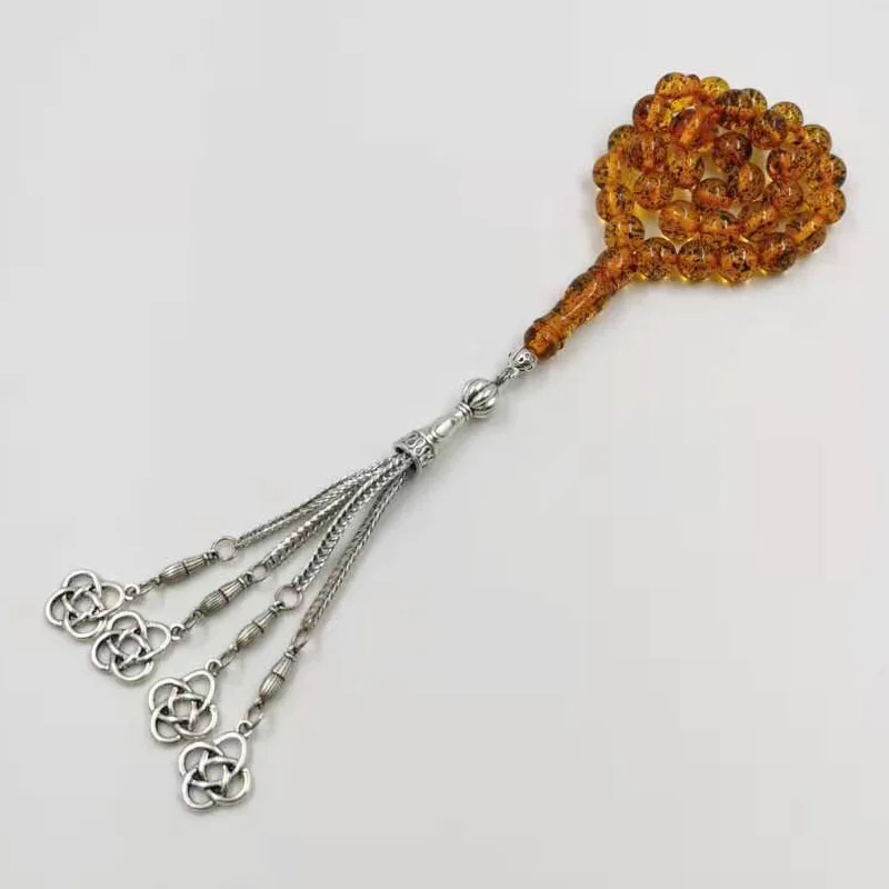 Аромат смолы tasbih 33 бусины подарок Рамадан для ИД мусульманские четки исламский браслет ювелирные изделия аксессуары Misbaha