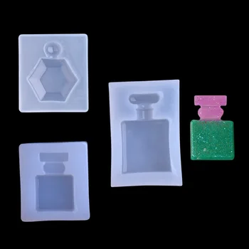 

3Pcs Perfume Bottle Silicone Epoxy Resin Mold Pendant Jewelry Cake Mould Making Tools