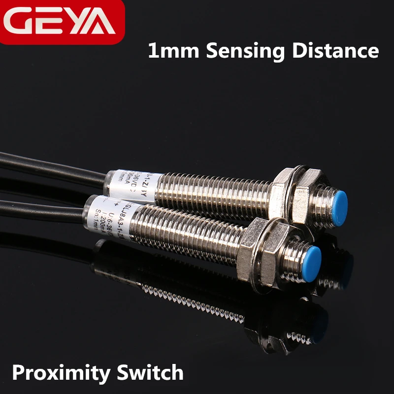 

Free Shipping GEYA 1mm Sensing Proximity Sensor Detection Switch NPN PNP DC 10-30V Proximity Switch DC 3 Wire