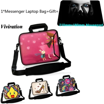 

For iPad Air Huawei MediaPad T3 HP CHUWI HeroBook 14.1 11.6 14 15 13 12 17 17.3 10 9.7 Laptop Case Messenger Tablet Bag+Mousepad