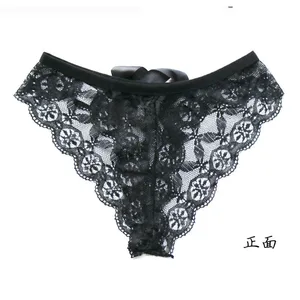 Sexy cozy G-string For Women Lace Side Bow Sexy Transparent Bow Stretchable G-string Women Intimate Lingerie