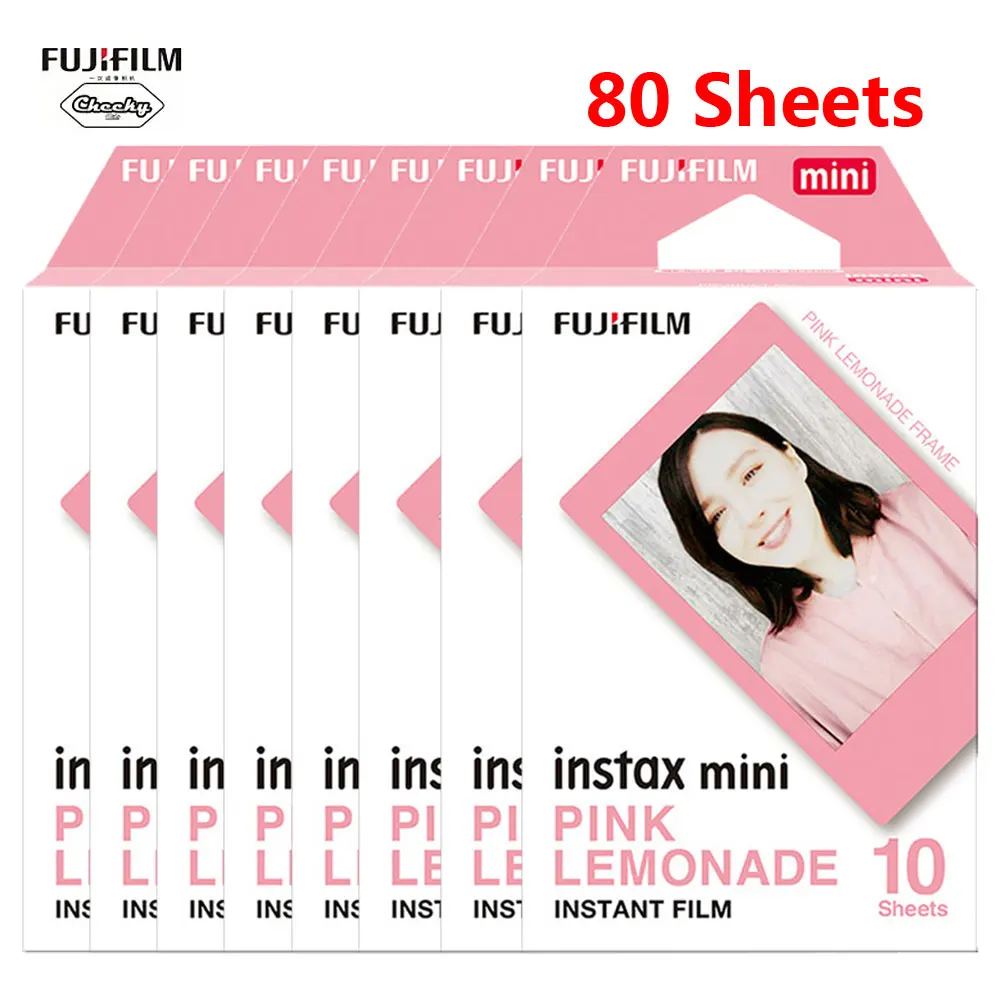 Мультфильм Fujifilm Instax Mini 9 10-100 Листы Fuji instant Фотобумага для ЖК-дисплея с подсветкой Fujifilm Instax Mini8/9/фотоаппаратов моментальной печати 7 s/25/90 Фотоаппарат моментальной печати фильм - Цвет: 80 Sheets