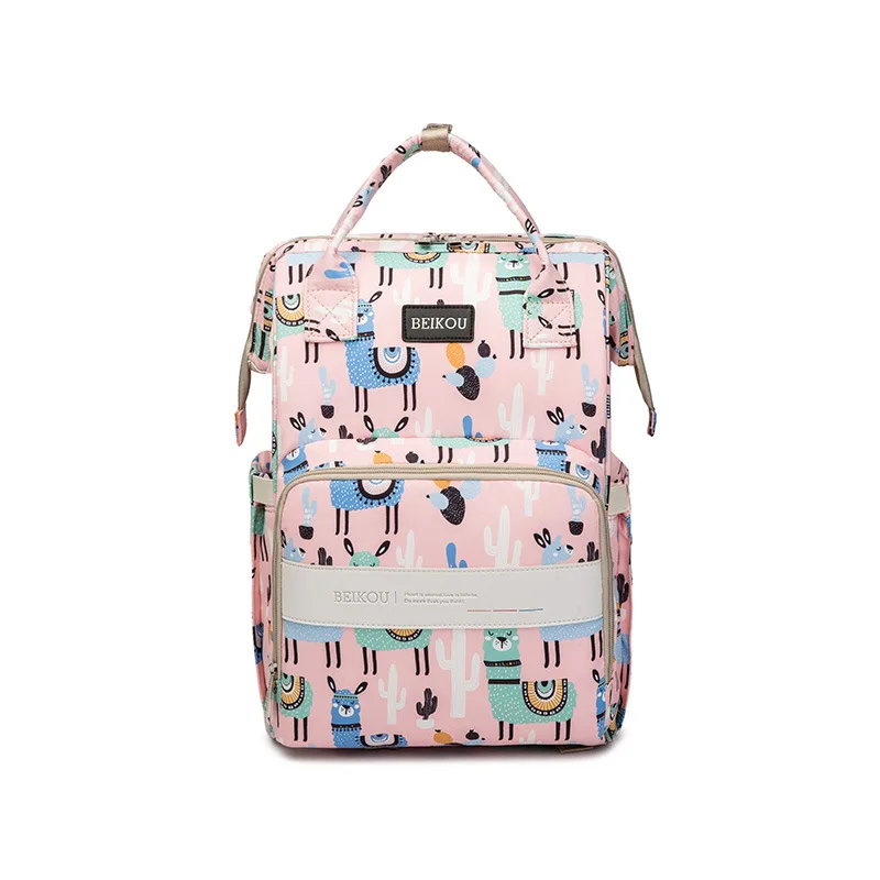 Mummy Nappy Diaper Bag Baby Travel Changing Nursing Backpack Waterproof USB function diaper bags Durable Oxford Backpack