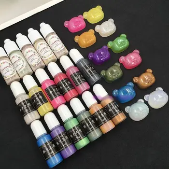 

15g Pearlescent Pigment UV Resin Ultraviolet Curing Liquid Pearl-luster Pigment Colorant Dye Jewelry Making 12 Colors