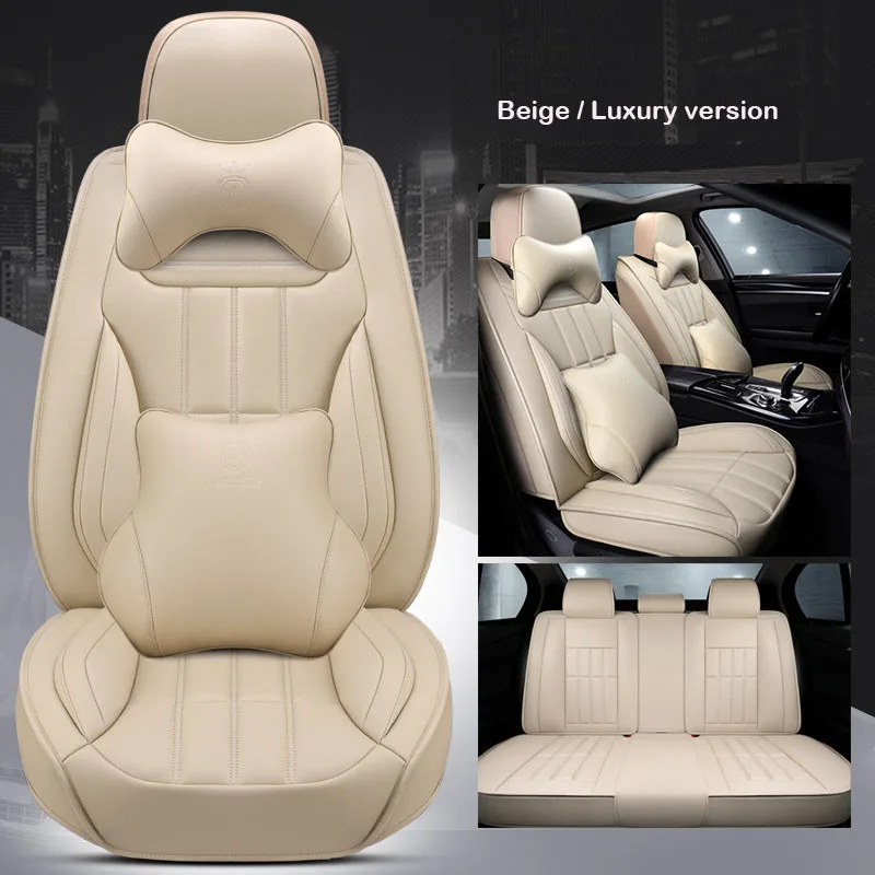 Универсальный PU кожаная чехол автокресла для авто Peugeot 107 206 206CC 207 301 307 307CC 308 408 508 3008