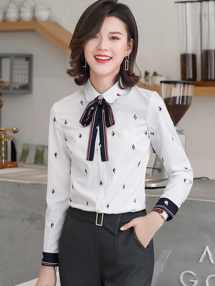 plus size white blouse with bow
