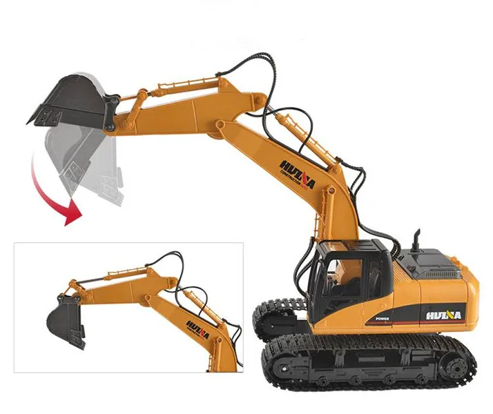 Rc Excavator Construction Hydraulic Control Radio Remote Control Rc Toy Car
