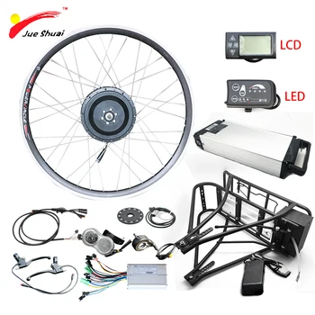 

36V ebike conversion kit electric bike kit with rear rack battery for 20" 26" 700C 28" brushless gear hub motor ebike e bike kit
