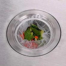 

100Pcs Kitchen Sink Strainer Filter Screen Garbage Sewer Net Bag Cleaning Supply