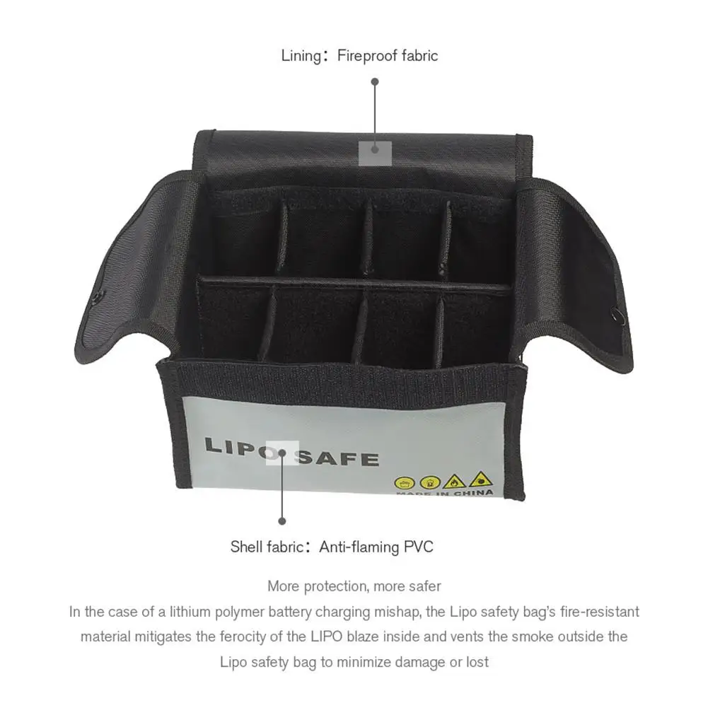 Buy Lithium Battery Explosion-Proof Safety Flame Retardant High Temperature-Resistant Storage Bags for DJI Mavic Mini