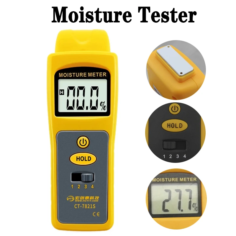 080 Inductive Moisture Meter Wall Construction Material Humidity