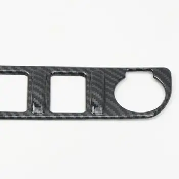 

Carbon Fiber Trim Black Button Interior For Toyota Tacoma 2016-19 Inner Accessories