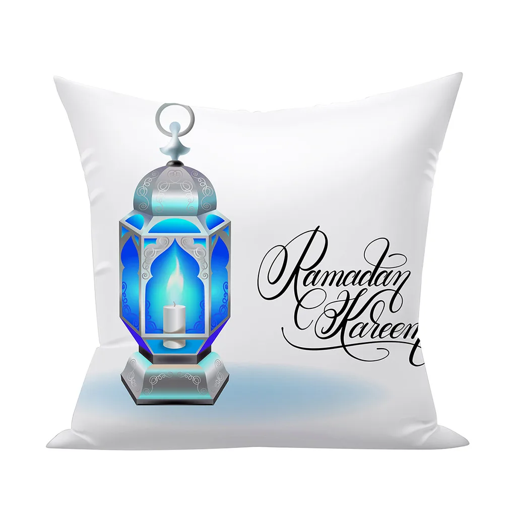 J Muslim Ramadan 45x45cm Room English Alphabet For Home goods 1PC Flower Pillowcase Polyester - Цвет: J