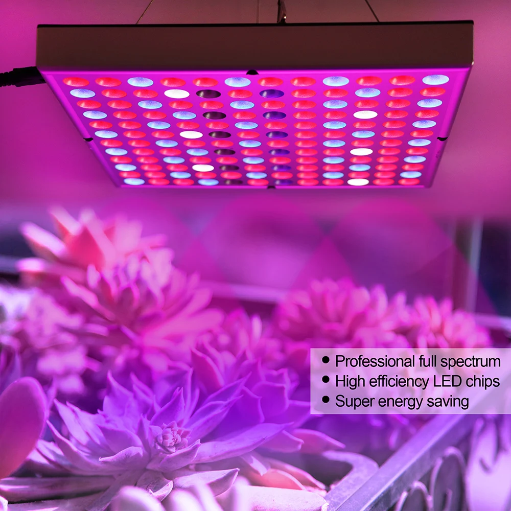 LED Plant Growing Light 81-312LEDs Full Spectrum 25W-80W for Indoor Plants Veg and Flower Fixtures with Daisy Chain Function D30
