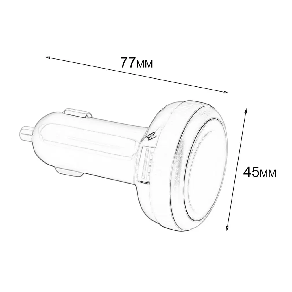 Car Auto LCD Wireless FM Transmitter Car Kit MP3 Music Player with TF Card Reading Port& USB Port