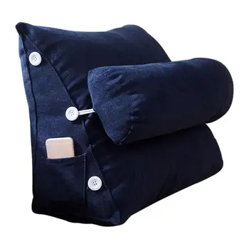 

Nordic Simple Korean Velvet Bed Bay Window Long Pillow Sofa Cushion Zipper Removable Washable Adjustable Back Wedge Pillow
