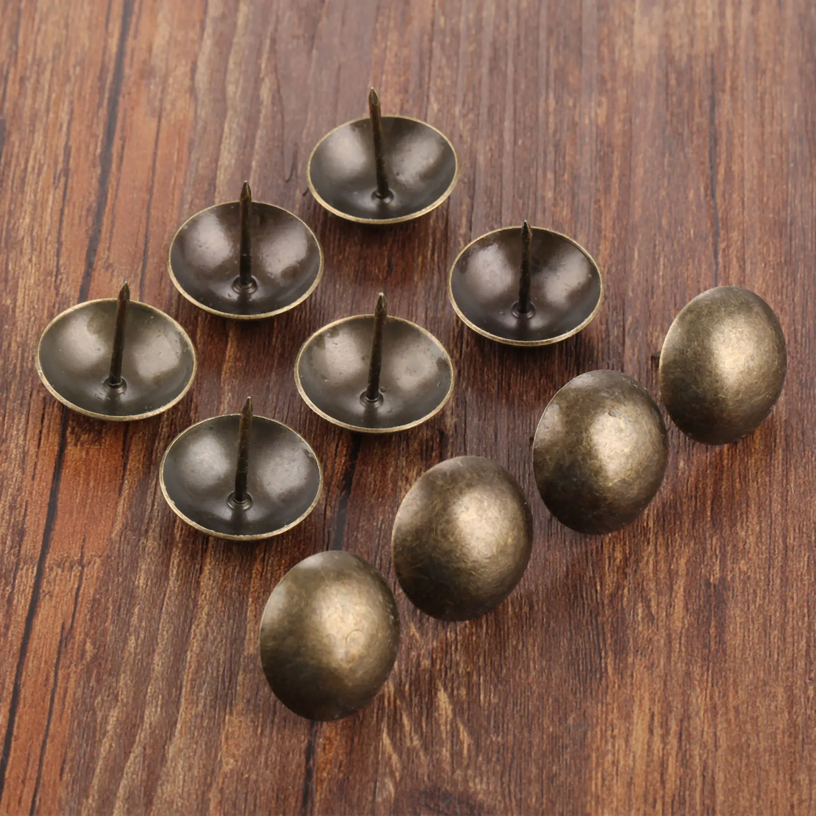 Upholstery Nail 10pcs/lot Upholstery Nails 25mm*25mm Round Head Tack Stud Decor Furniture Hardware Sofa Jewelry Box Door