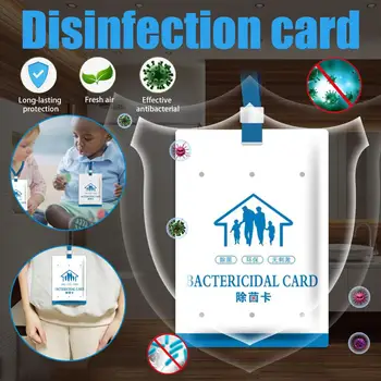 

2/4/6pc Virus Shut Out Space Air Sterilization Card Disinfection Sterilization Lanyard Protection Card Deodorant Sterilize Card