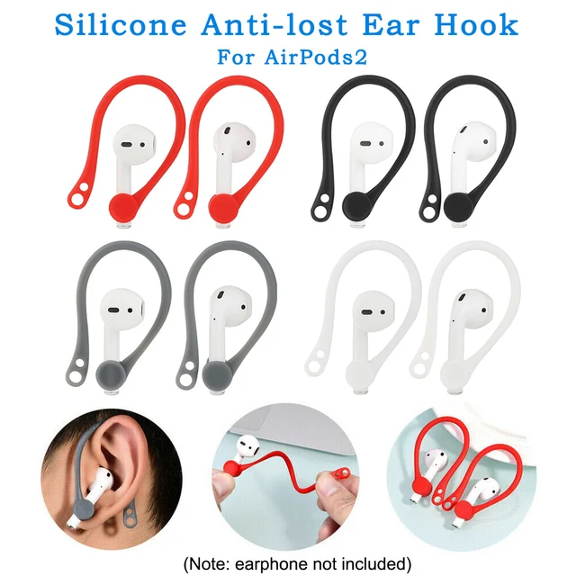 1Pair Earhook with Holder Strap Silicone Sports Anti-lost Ear Hook for AirPods NC99 4