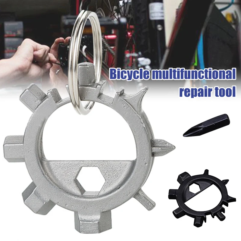 12 в 1 многофункциональный инструмент для ремонта велосипедов инструмент компактный многофункциональный отвертка Нержавеющая сталь гаджет WWO66