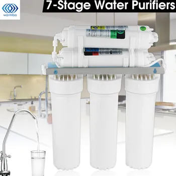 

7 UF Drinking Water Filter Ultrafiltration System Home Kitchen Purifier Water Filters With Faucet Valve Water Pipe