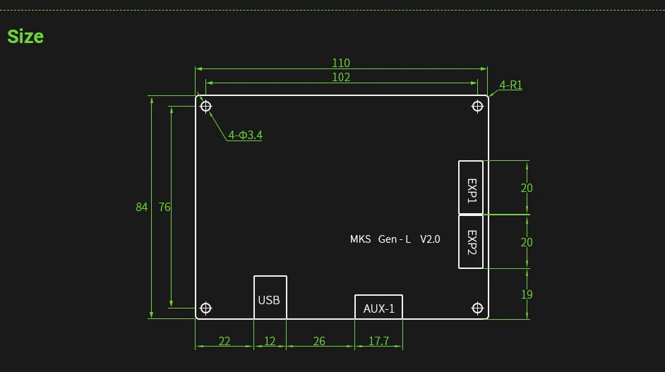 Peças Control Board, TMC2209 2208, Uart Mode Gen L