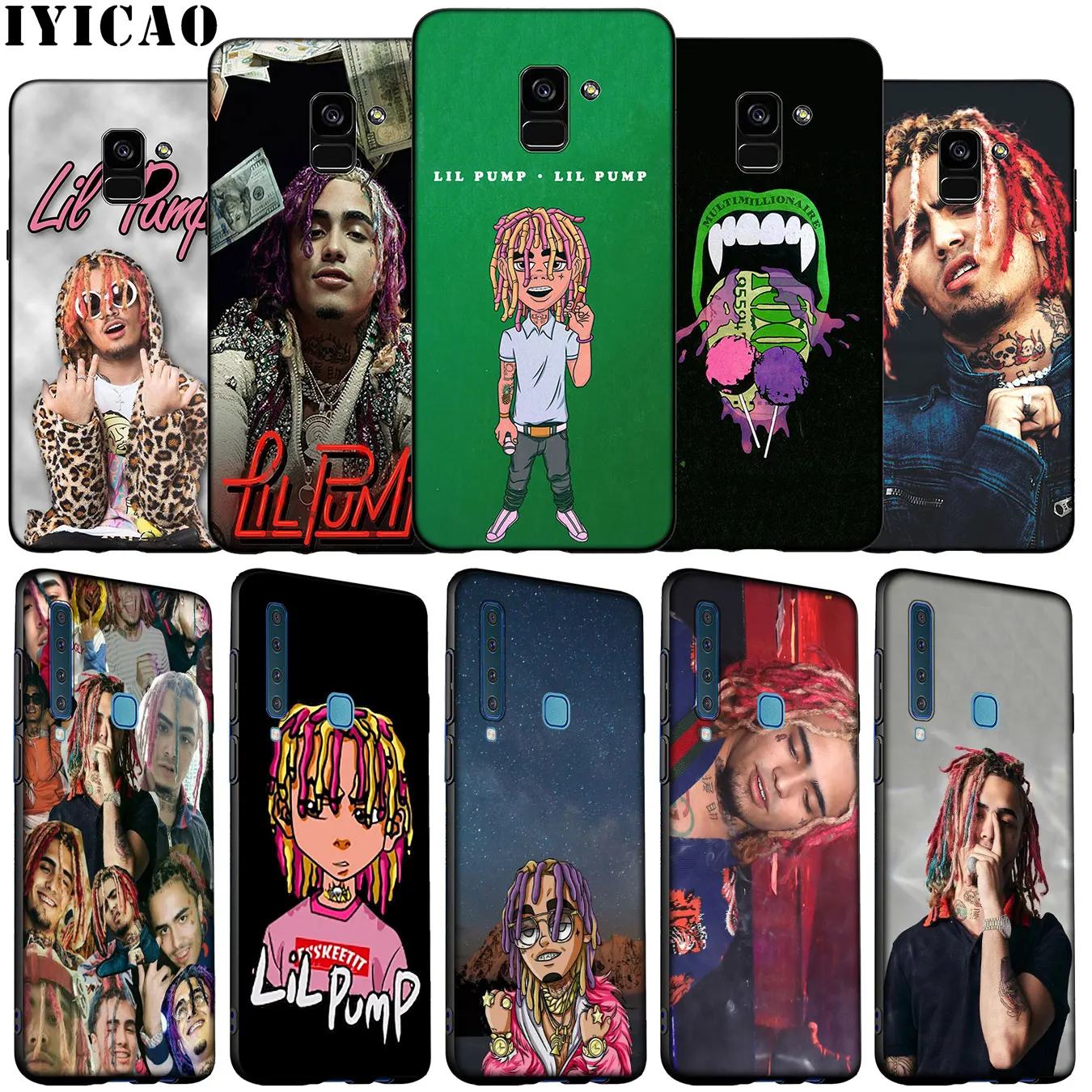 Lil Pump cool Soft Silicone Phone Case for Samsung Galaxy A6 A9 A8 A7 2018 A3 A5 Note 9 8 10 Plus 20 Ultra | Мобильные телефоны и