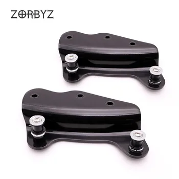 

ZORBYZ Motorcycle Black 4 Point Docking Hardware Kit Detachable For Harley Touring FLHR FLHT FLHX 2009-2013
