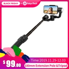 FeiyuTech Vimble 2S ручной смартфон гиростабилизатор Feiyu 3-осевой шарнирный стабилизатор с 180 мм телескопическая стойка