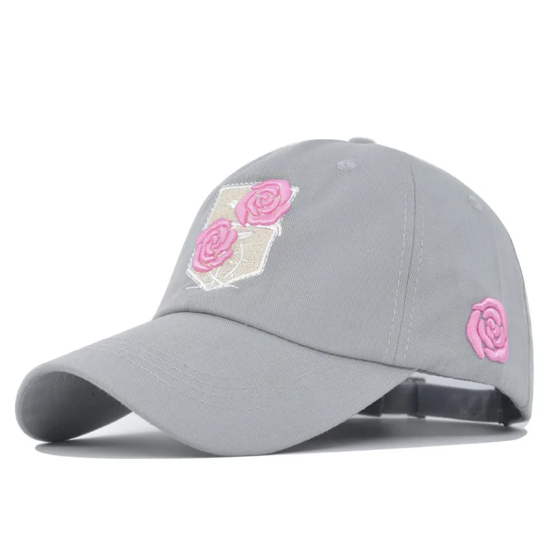 Spring  Summer Baseball Cap Three-Dimensional Rose Embroidered Baseball Cap Men and Women Baseball Cap Summer Outdoor Sun Hat ponytail baseball cap Baseball Caps