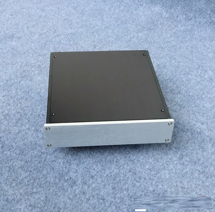 Size (mm) : W220 H52 L226 BZ2205 All Aluminum Chassis Amplifier Audio Housing Power Amp Case DIY Box Pre-Amp Enclosure
