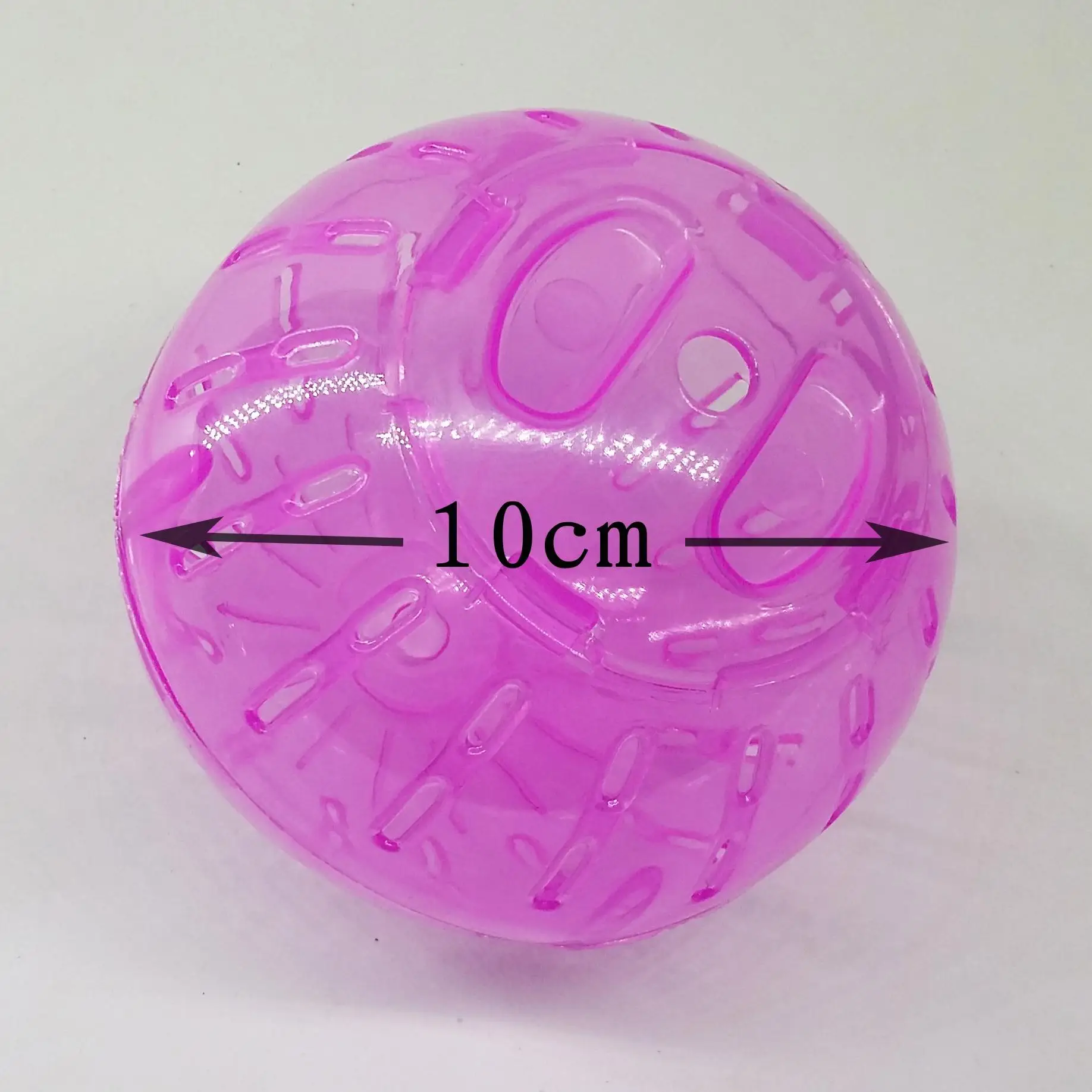 Plastic Pet Rodent Mice Jogging Ball Hamster Gerbil Rat Exercise Portable Funny Solid Hamster Running Balls Play Toys Accessory