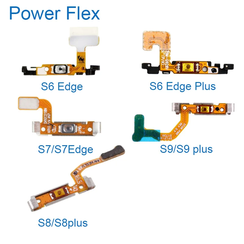 5 шт. кнопка включения питания для Samsung Galaxy S6 S7 edge S8 S9 plus разъем PCB G925F G928F G930F G935F G950F