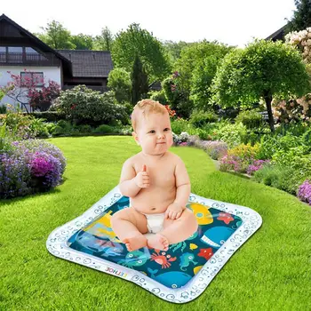 

Creative Water Mat Baby Inflatable Patted Pad Tortoise Mat Funny Toys Pad Water PVC Inflatable Cushion Play Toddler Infant X7J5