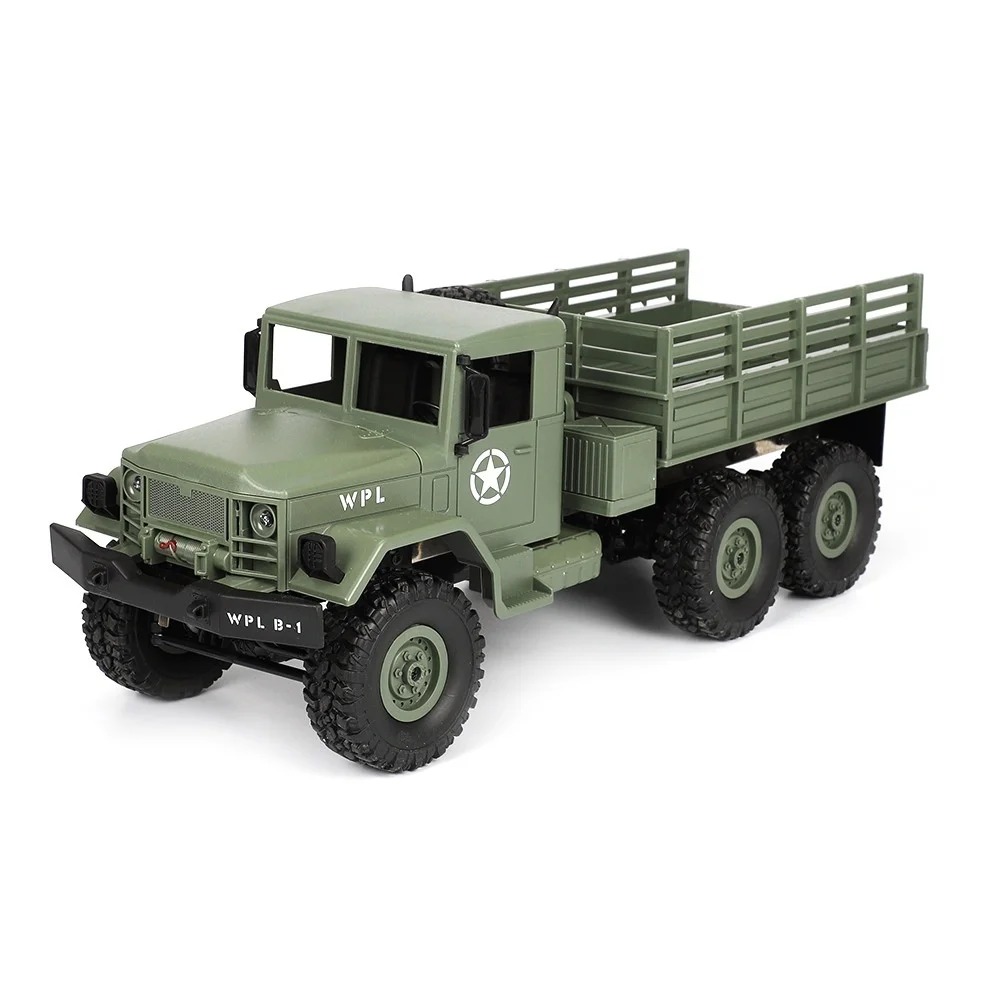 Автомобиль с дистанционным управлением военный грузовик WPL DIY/Ready to Go B 16 1:16 4WD RC
