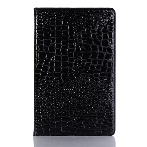 Кожаный чехол с текстурой крокодила для samsung Galaxy Tab A 10,5 SM-T595, умный чехол для Funda samsung Tab A 10,5 чехол - Цвет: Черный