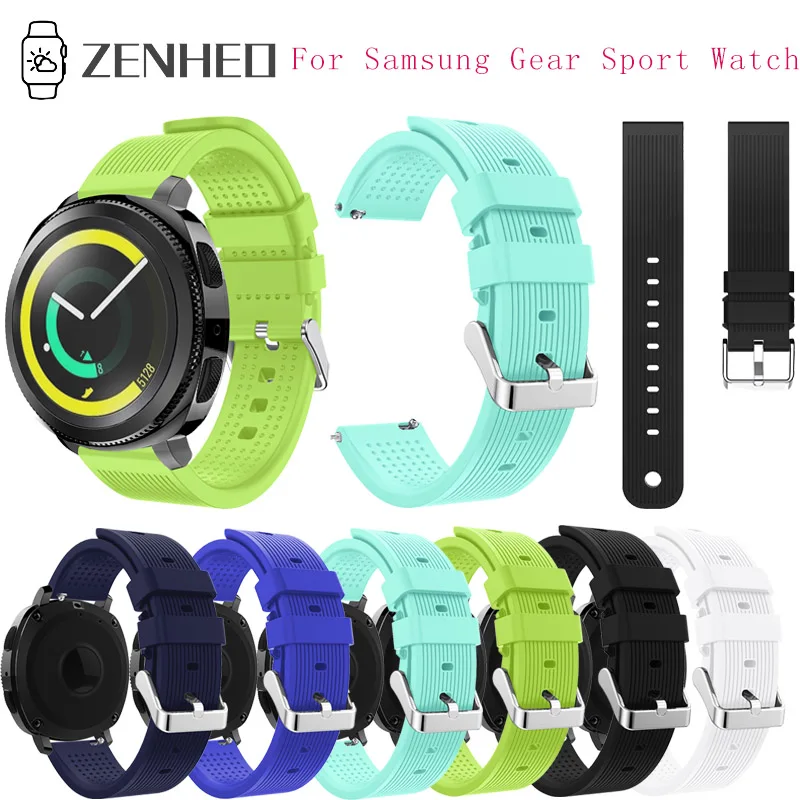 

20mm New Silicone Watch Strap For Samsung Gear Sport Smart Watch Band Removable Replacement For Samsung Galaxy 42 mm Watch Band