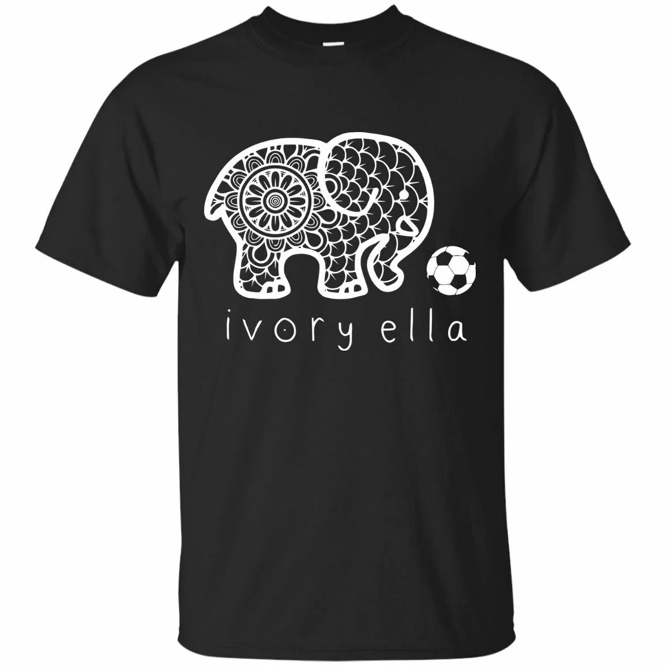 Ivory Ella Soccer Short Sleeve Black T-Shirt Size S-3Xl Cool Gift Personality Tee Shirt | Мужская одежда