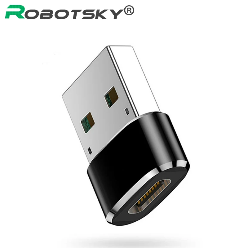 Robotsky USB мужчина к Тип C и разъемом типа мама адаптер конвертер Type c Кабель для Nexus 5x6p