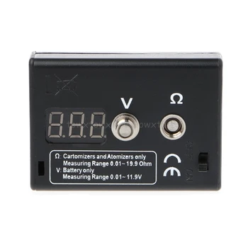 

LED Display Atomizer Ohm Meter Reader Resistance Tester For RBA RDA EGO Electronic Cigarette Accessories S11 19 Dropship