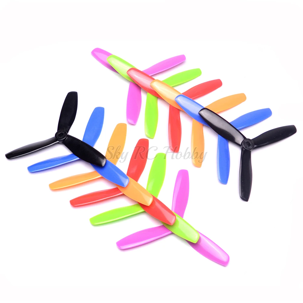 

6Pairs 5045 3 blades Bullnose Propeller CW / CCW For FPV Racing Quadcopter ZMR210 ZMR250 250 Robocat 270